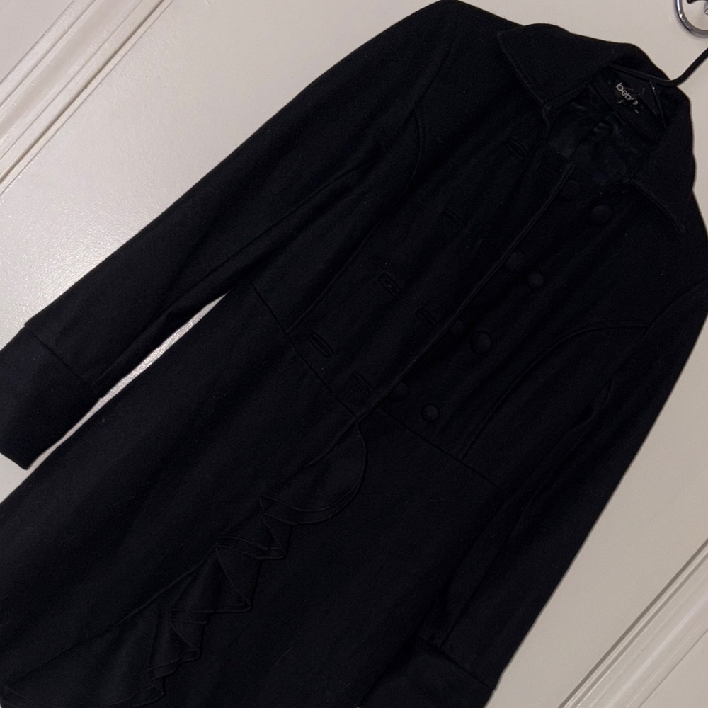 bebe Black Trench Coat for Women